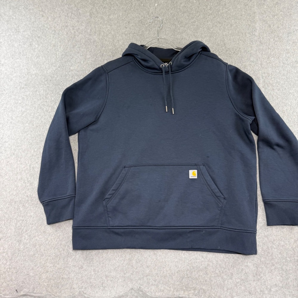 Carhartt Hoodie Womens XL Navy Blue Pullover Sweatshirt TS2790-W